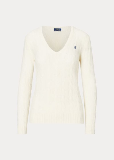 Women's Polo Ralph Lauren Cable Wool-Cashmere Sweater | 016823ZUF